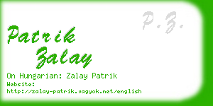 patrik zalay business card